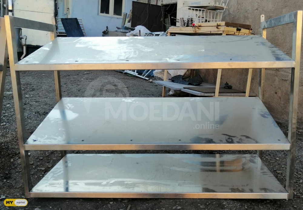 თაროები უჟანგავი ლითონის თბილისი - photo 1