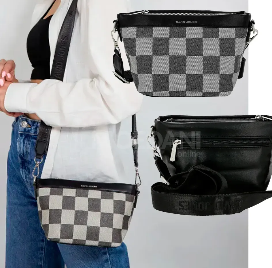 Სასაჩუქრე ნაკრები დევიდ ჯონსის ქალის ჩანთით და პარფიუმერიული შამპუნით сумка подарочный набор Тбилиси - изображение 2