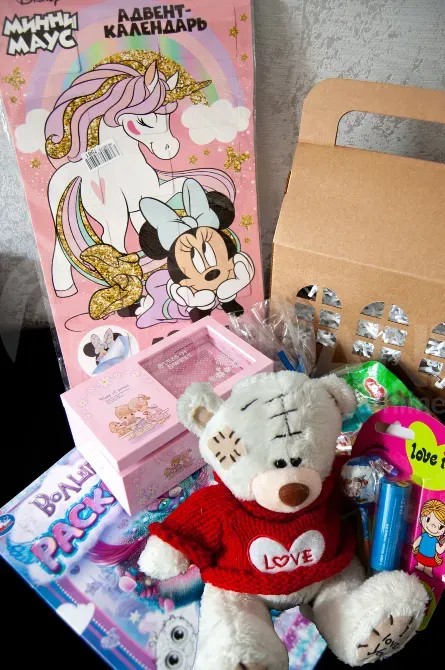 Სასაჩუქრე ნაკრები ბალერინის ყუთი სათამაშოთი подарочный набор шкатулка с балериной и плюшевая игрушка Тбилиси - изображение 1