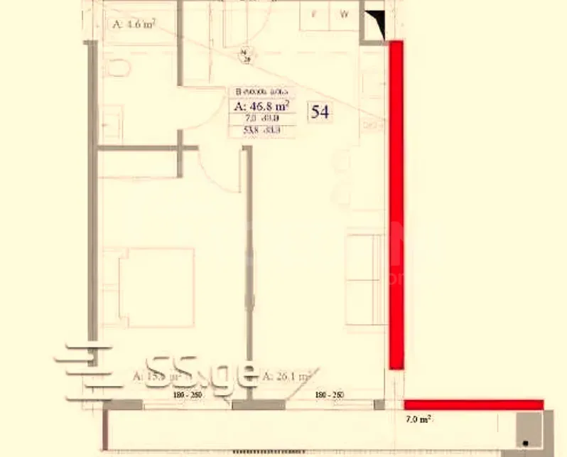 Продам 2-комн. квартиру 54м² 6/15 эт. Тбилиси - изображение 2