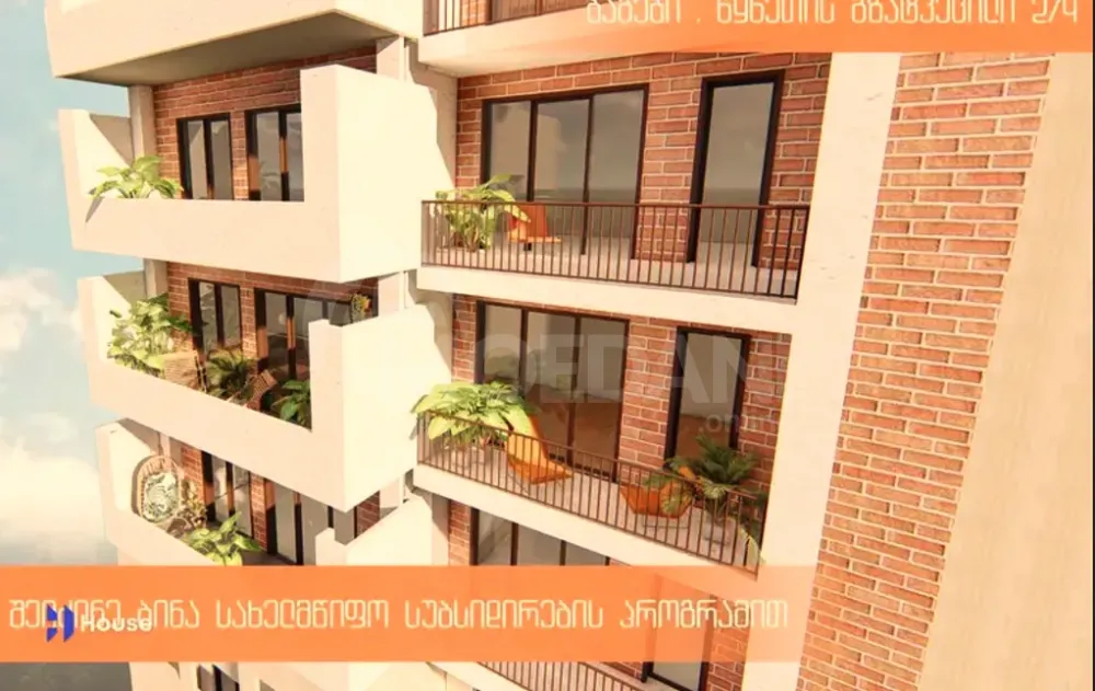 Apartments For Sale two-room 56.9м² 6/12 floor Tbilisi - photo 3