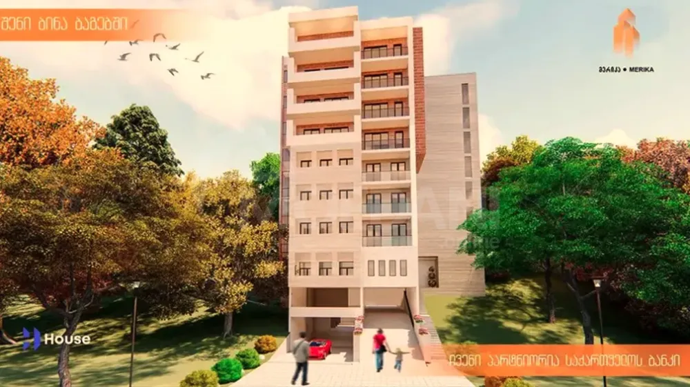 Apartments For Sale two-room 56.9м² 6/12 floor Tbilisi - photo 2