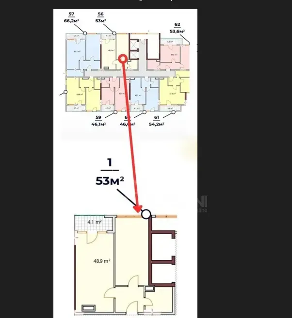 Продам 2-комн. квартиру 53м² 14/16 эт. Батуми - изображение 6