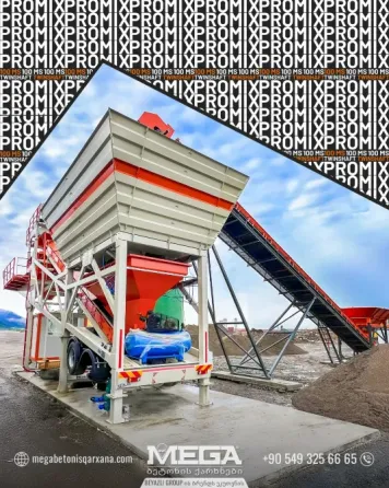 10 m³ mobile concrete batching plant for sale Tbilisi