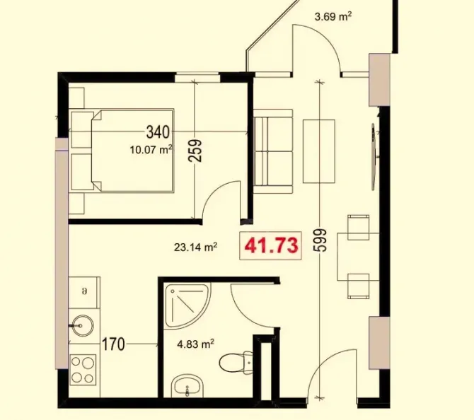 Продам 2-комн. квартиру 41м² 3/15 эт. Батуми - изображение 7