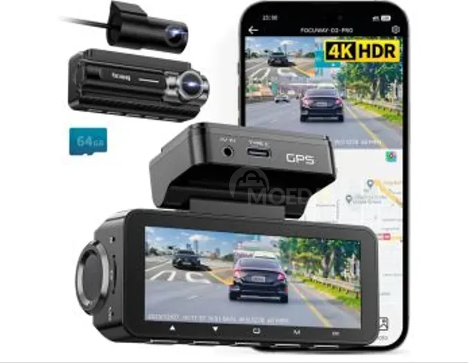 Ვიდეო რეგისტრატორი 4K Focuway უკანა ხედვის კამერა თბილისი - photo 1