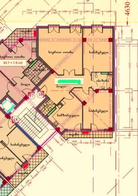 Apartments For Sale four-room 142м² 8/9 floor Tbilisi - photo 6