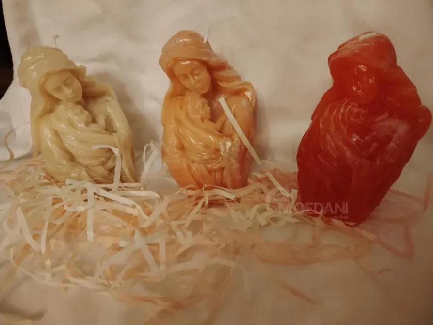 Იყიდება ხელნაკეთი სანთელი დედა-შვილი თბილისი - photo 4