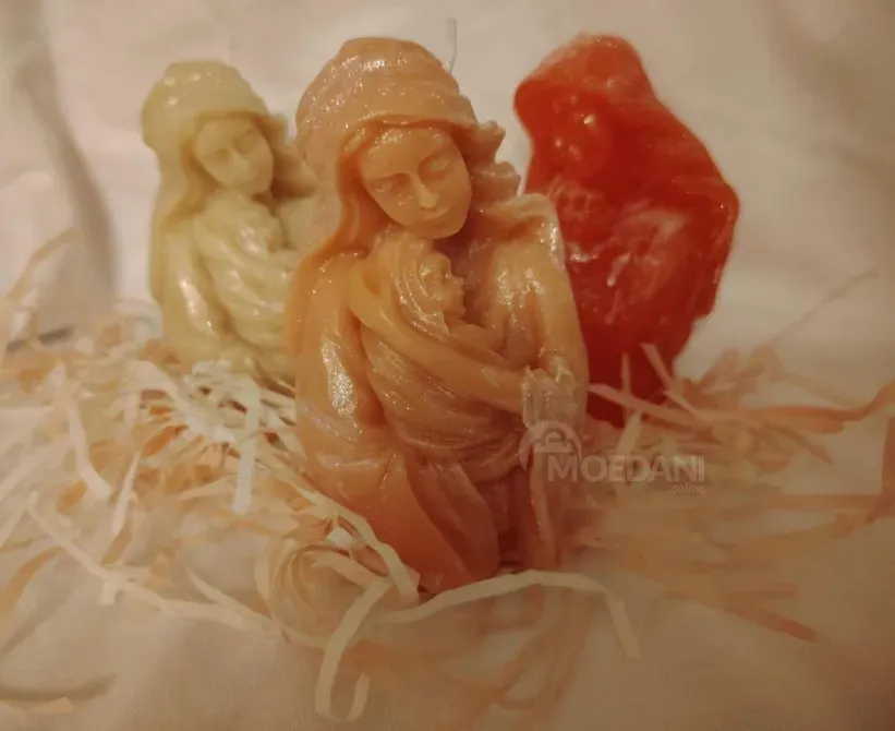 Იყიდება ხელნაკეთი სანთელი დედა-შვილი თბილისი - photo 3