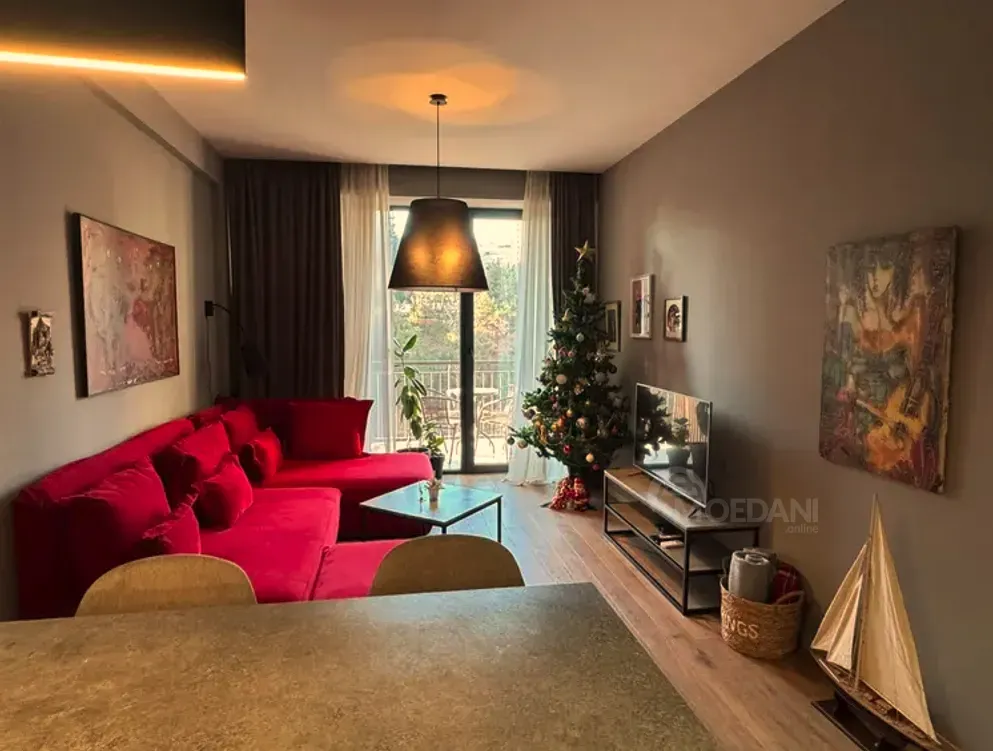 ქირავდება 2 ოთახიანი ბინა 56მ² 9/17 სართ თბილისი - photo 1