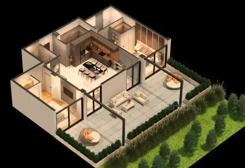 იყიდება 3 ოთახიანი ბინას 160მ² 1/6 სართ თბილისი - photo 6