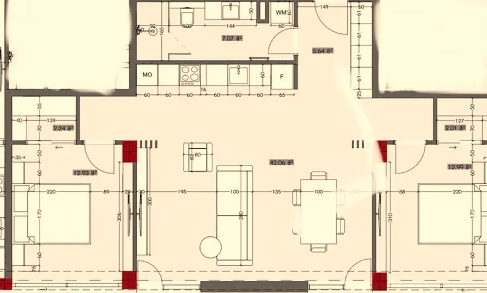 იყიდება 3 ოთახიანი ბინას 160მ² 1/6 სართ თბილისი - photo 2