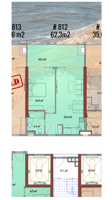 Продам 2-комн. квартиру 62м² 8/17 эт. Батуми - изображение 8