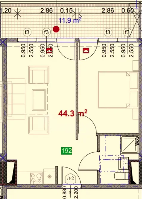 Продам 2-комн. квартиру 67.4м² 14/15 эт. Тбилиси - изображение 8