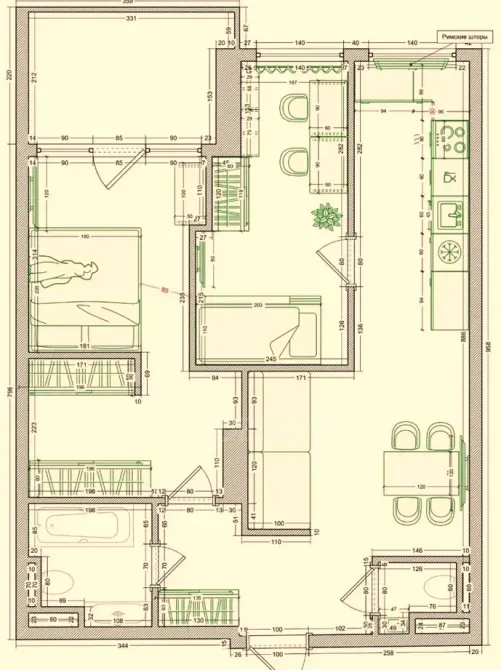 Продам 2-комн. квартиру 65.9м² 6/14 эт. Батуми - изображение 3