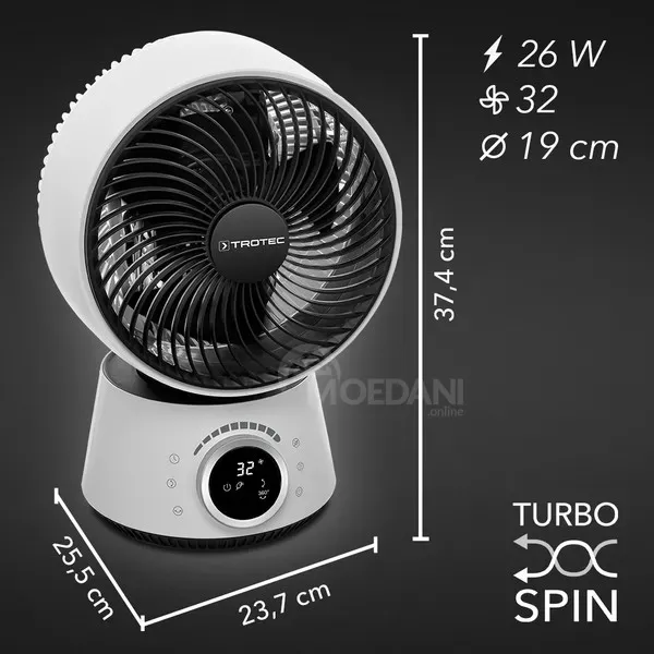 Вентилятор с циркуляцией воздуха 360° Тбилиси - изображение 2