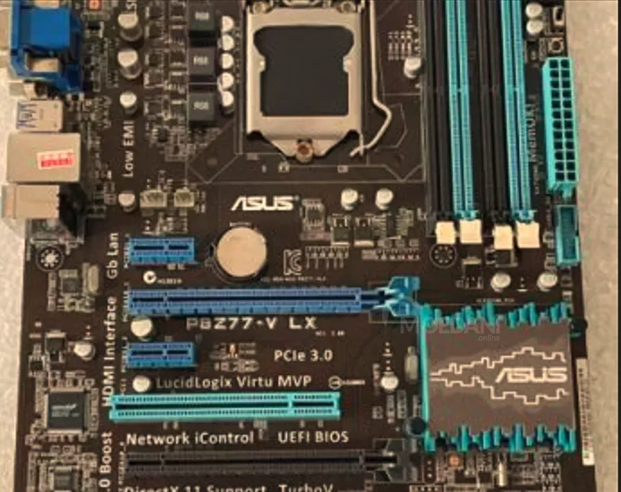 Asus P8Z77-V LX Lga1155 + i7 2600 + 8GB Ram თბილისი - photo 1