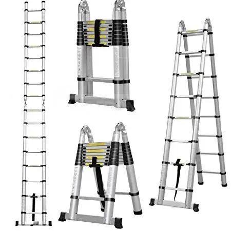 Aluminum telescopic ladder, double-sided Tbilisi - photo 1