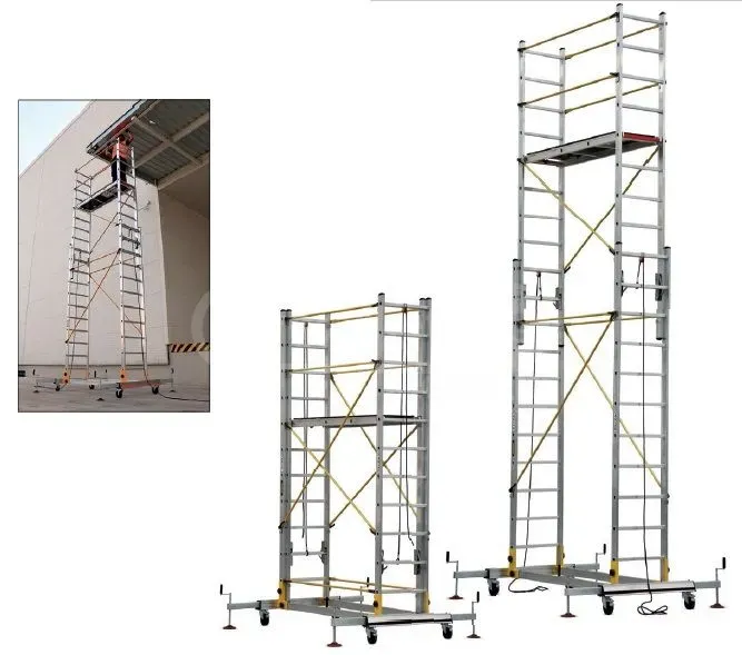 Двухсекционные алюминиевые леса с платформой. 8 м Тбилиси - изображение 3