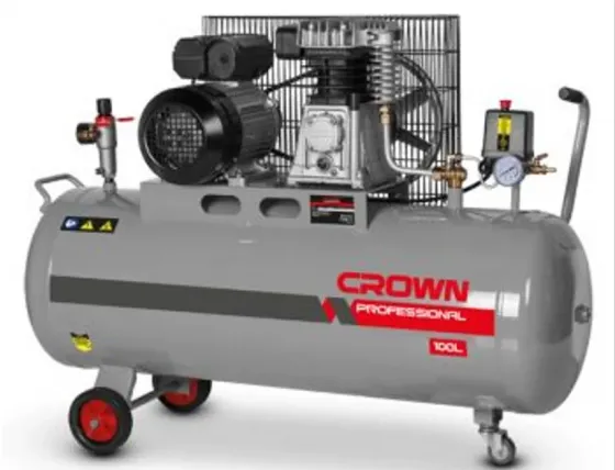 Crown ჰაერის კომპრესორი 100L თბილისი