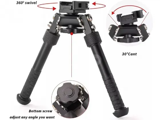 Bipod ორფეხი ბიპოდი სოშკები V8 Picatinny Black თბილისი