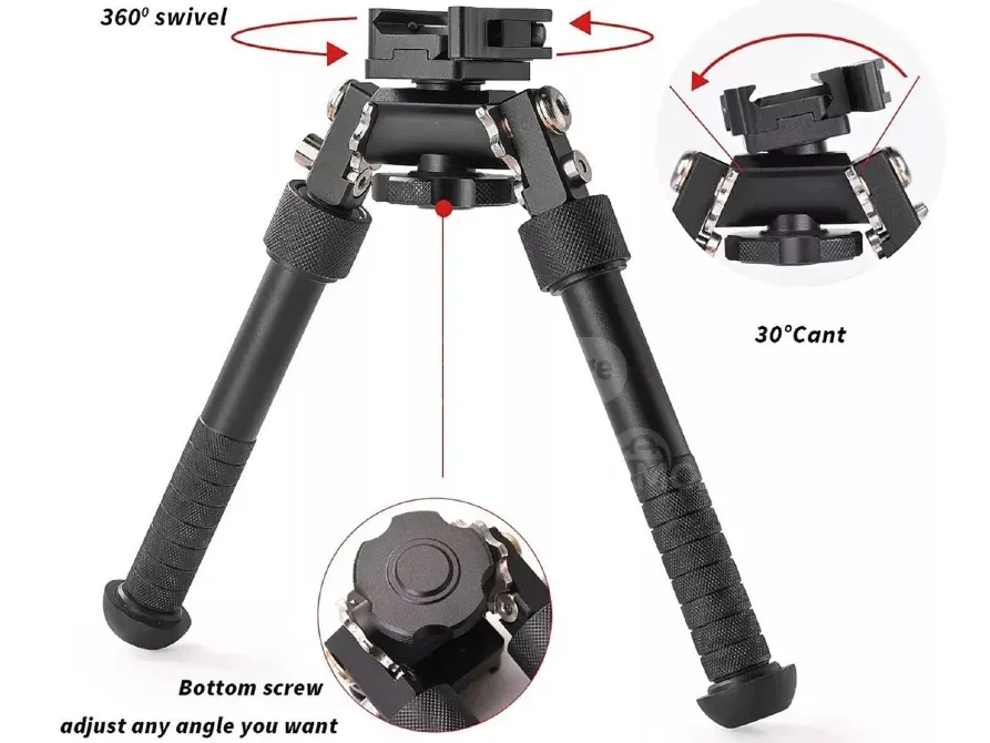 Bipod ორფეხი ბიპოდი სოშკები V8 Picatinny Black თბილისი - photo 2