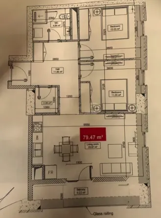 იყიდება 3 ოთახიანი ბინას 80მ² 10/25 სართ თბილისი