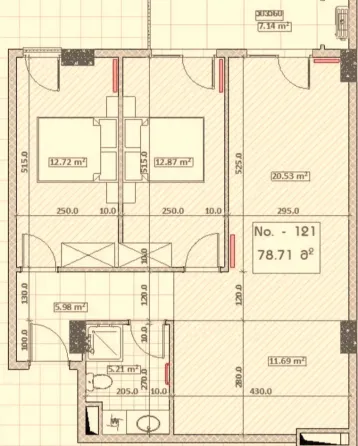 იყიდება 3 ოთახიანი ბინას 79მ² 10/11 სართ თბილისი