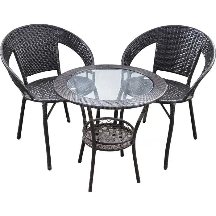 Стол, 2 стула, бесплатная доставка! Плетеная тесьма из ротанга. Тбилиси - изображение 1