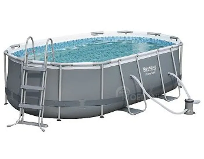 Бассейн с фильтром и лестницей 424x250x100 Бесплатная доставка Тбилиси - изображение 1