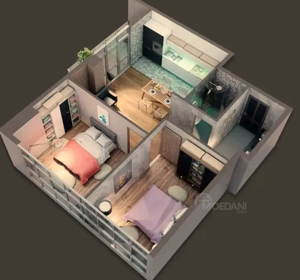 Продам 3-комн. квартиру 68.3м² 24/30 эт. Тбилиси - изображение 3