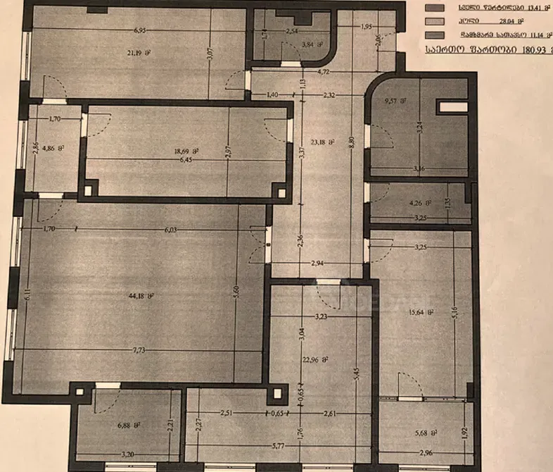 Apartments For Sale four-room 181м² 3/14 floor Tbilisi - photo 3