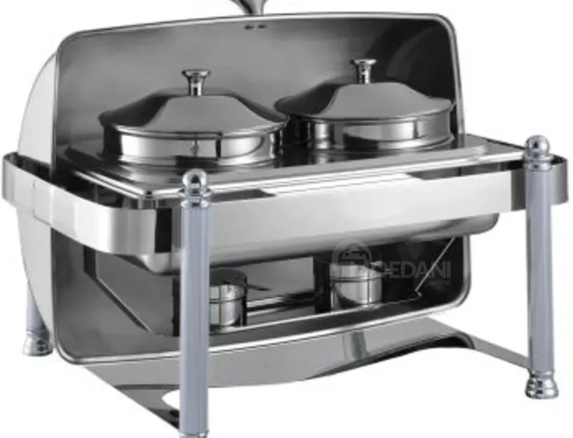 Საკვების თბილად შესანახი Chafing Dish საგორაო სახურავით თბილისი - photo 1