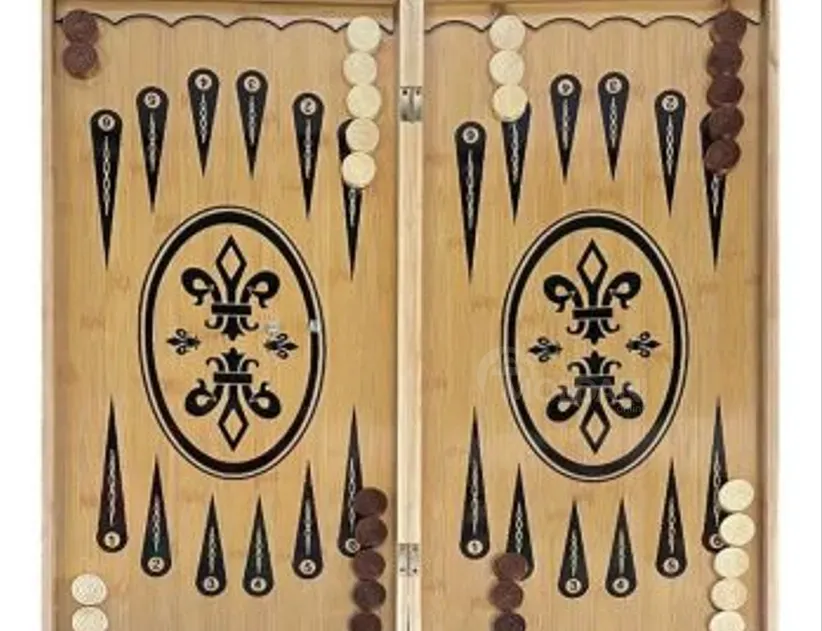 Бамбуковые шахматы нарды размер 60/60см Тбилиси - изображение 1