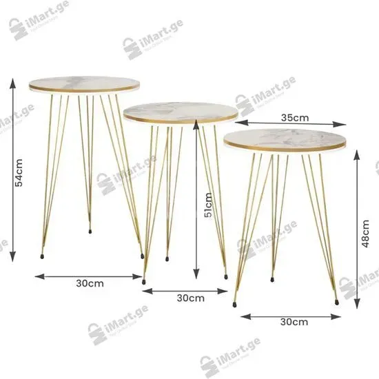 Magazine table + 3-piece coffee table set Prat Tbilisi - photo 4