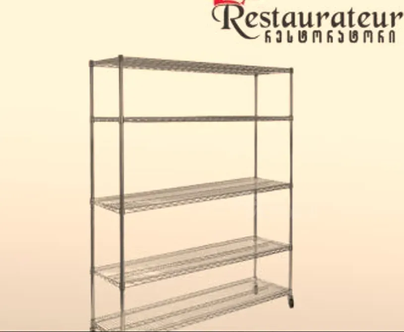 Стеллаж хромированный, коммерческий, 5 ярусов Тбилиси - изображение 1