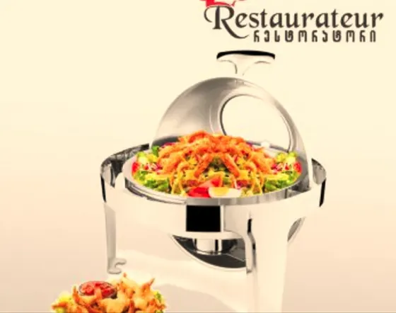 Круглая сковорода из нержавеющей стали Тбилиси