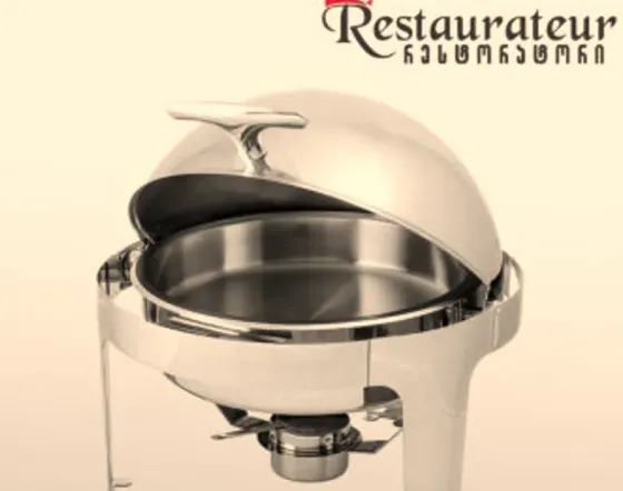 Круглая сковорода из нержавеющей стали Тбилиси