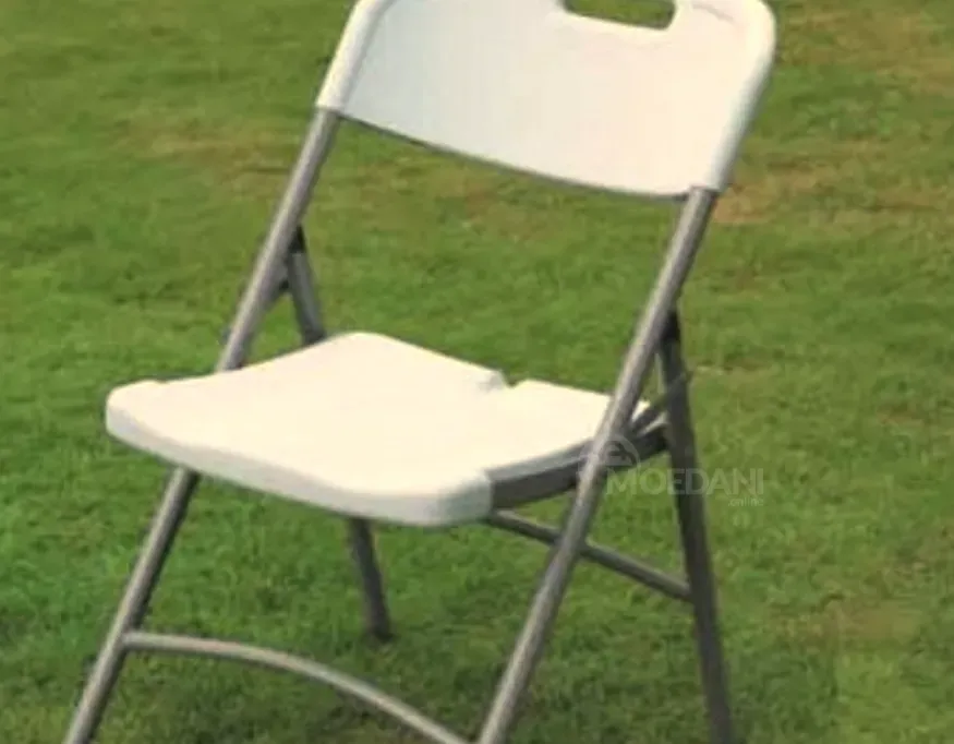 Складной стул с металлическим каркасом, пластик Тбилиси - изображение 1