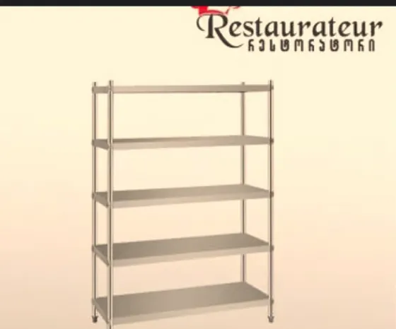Უ/F shelving, 5 tiers 120x50x180 cm. Tbilisi