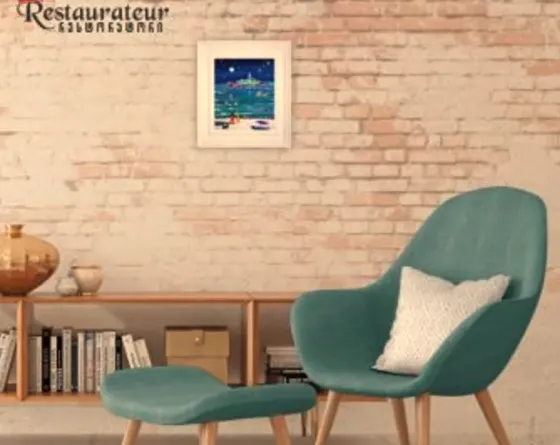 Soft lounge chair, turquoise Tbilisi