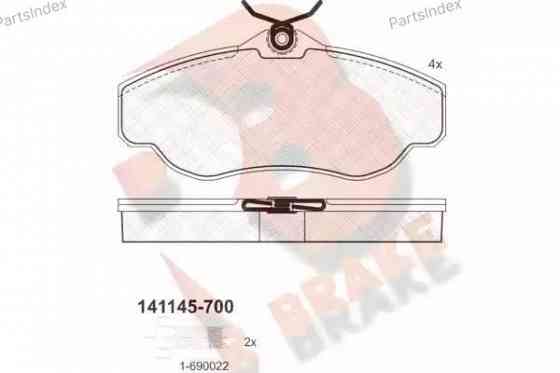 Колодки тормозные дисковые RB1145-700 Тбилиси