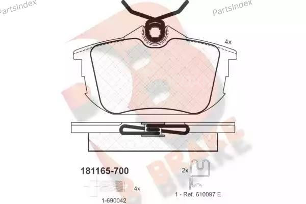 Колодки тормозные дисковые RB1165-700 Тбилиси - изображение 2