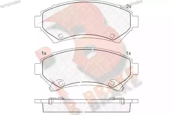 Колодки тормозные дисковые RB1182 Тбилиси - изображение 1