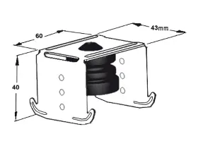 Звукоизоляционный потолочный подвес из графита Тбилиси