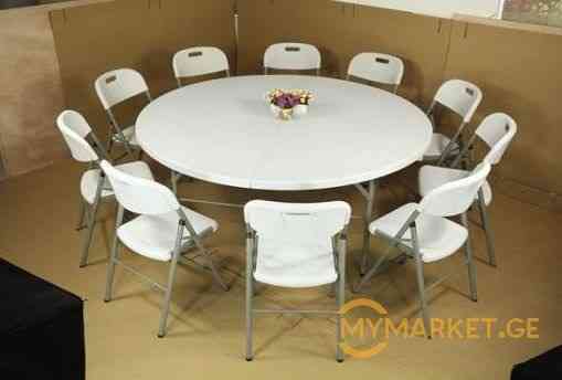 Круглый раздвижной стол Тбилиси