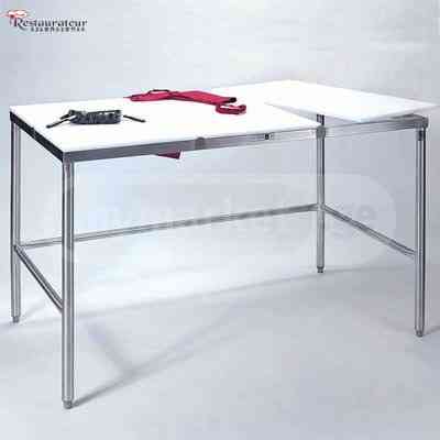 УФ/стальной стол с полиэтиленовой плитой (150x70x85) Тбилиси