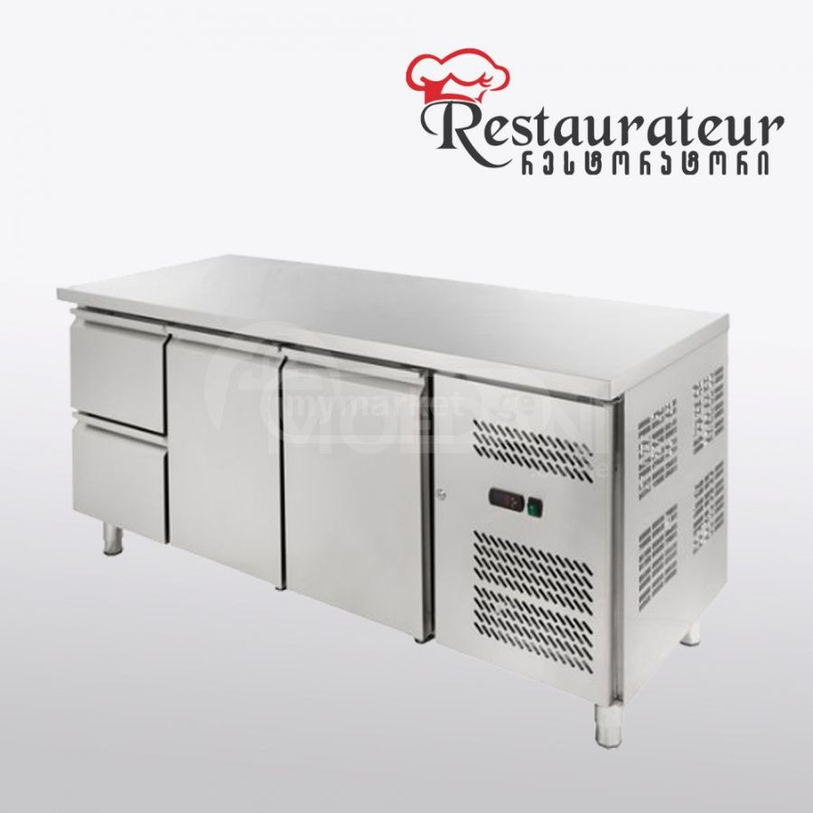 Двухдверный стол с холодильником, 2 ящика Тбилиси - изображение 2