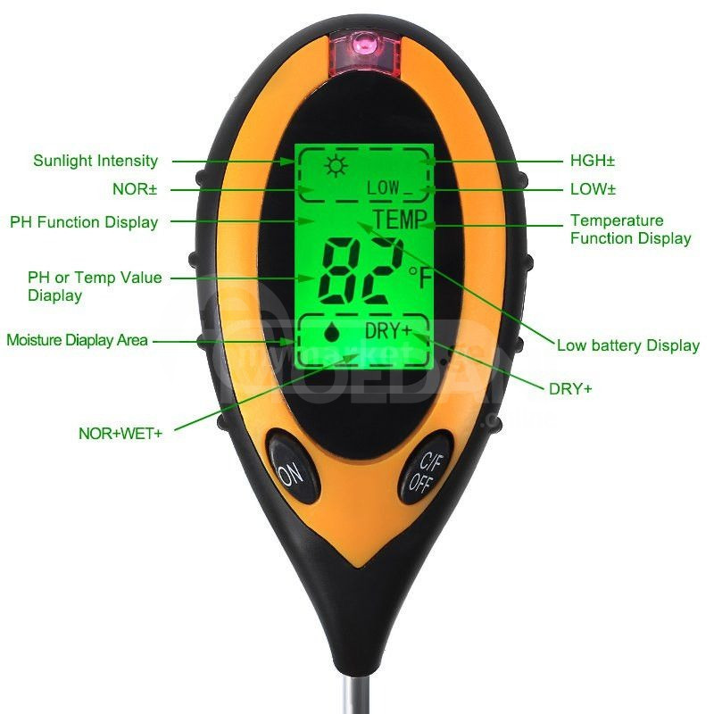 Цифровой инструмент для измерения кислотности почвы Тбилиси - изображение 2
