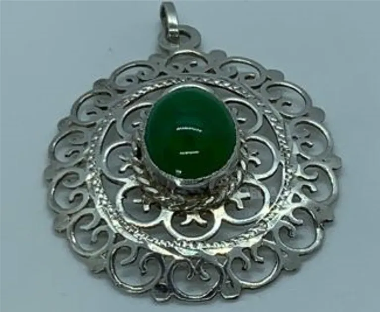 Red pendant with green agate Tbilisi - photo 1